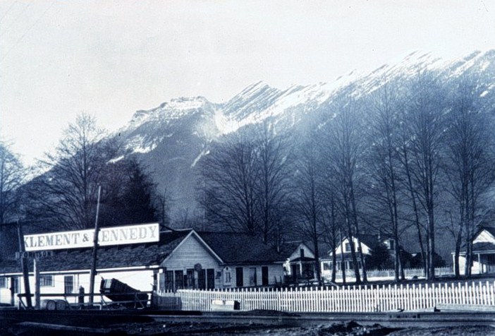 The old Klement and Kennedy Company Store, office and homes, photo from Phil Berquist collection