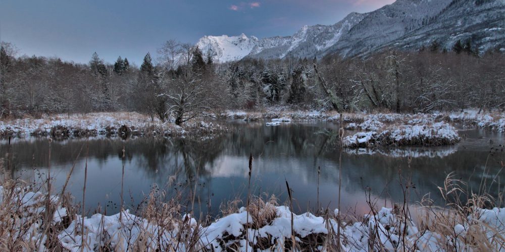 Winter and Whitehorse Mountain from Fortson, photo by Martha Ras mussen