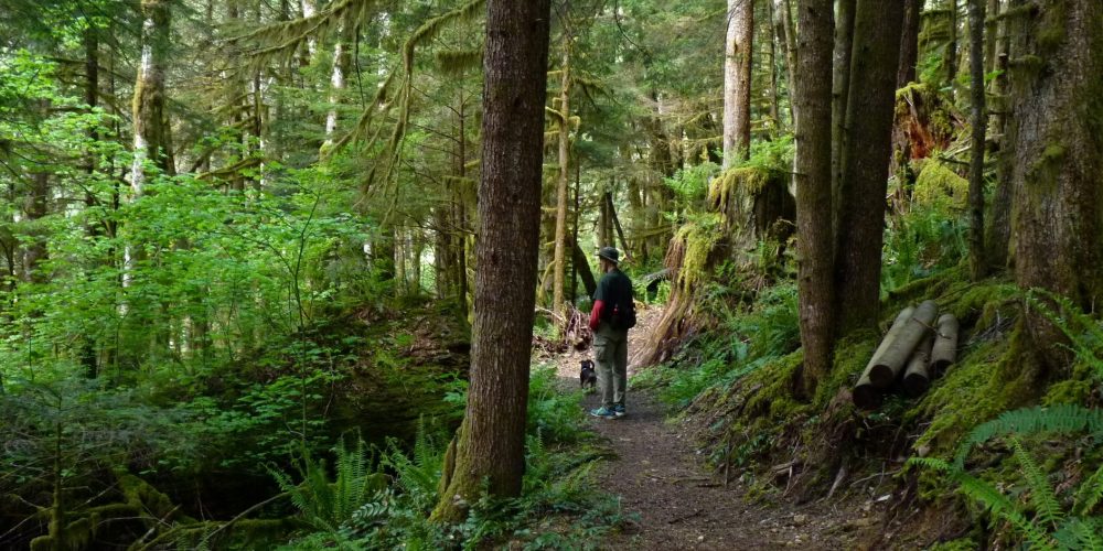 Hiking on the trail, photo by Martha Rasmussen