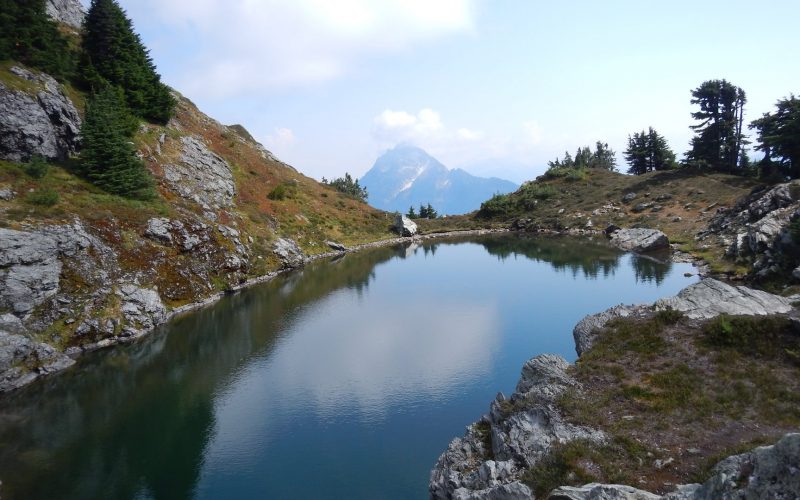 Mount Pugh from Raven Lake, photo by Paul Wagner