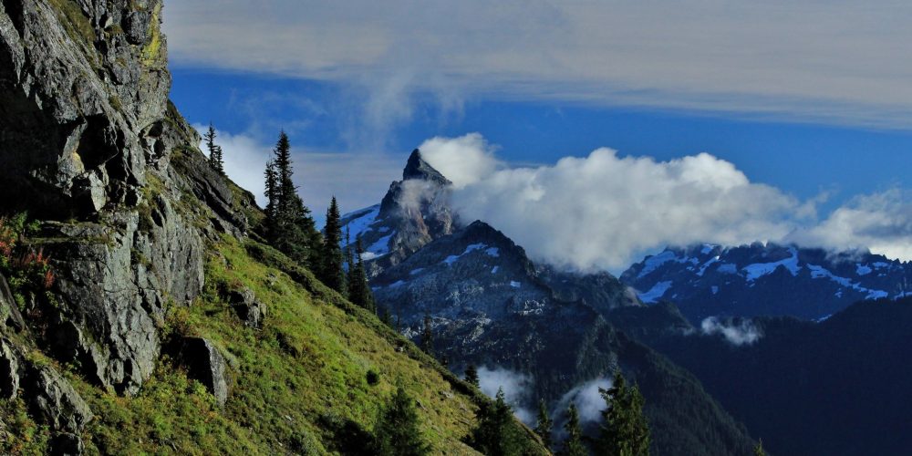 Sloan Peak from Stujack Pass, photo by Gary Paul