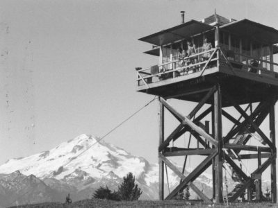 Miners Ridge Lookout in 1981, photo USFS