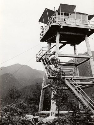French Point Lookout in 1937, photo USFS